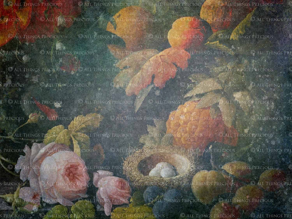 Old Masters floral Backgrounds. Digital Backdrop Fine art texture for photographers. Photo Overlays. Antique, Old World, Grunge, Abstract wall decor bundle. Textured Background. Printable backdrop, Colour Flower Print Bundle. High resolution, 300dpi Graphic Assets for photography, scrapbooking, design. By ATP Textures