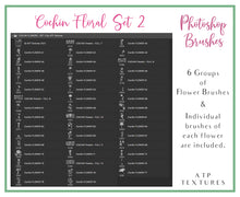 Load image into Gallery viewer, FLORAL COCHIN Photoshop Brushes - Set 2
