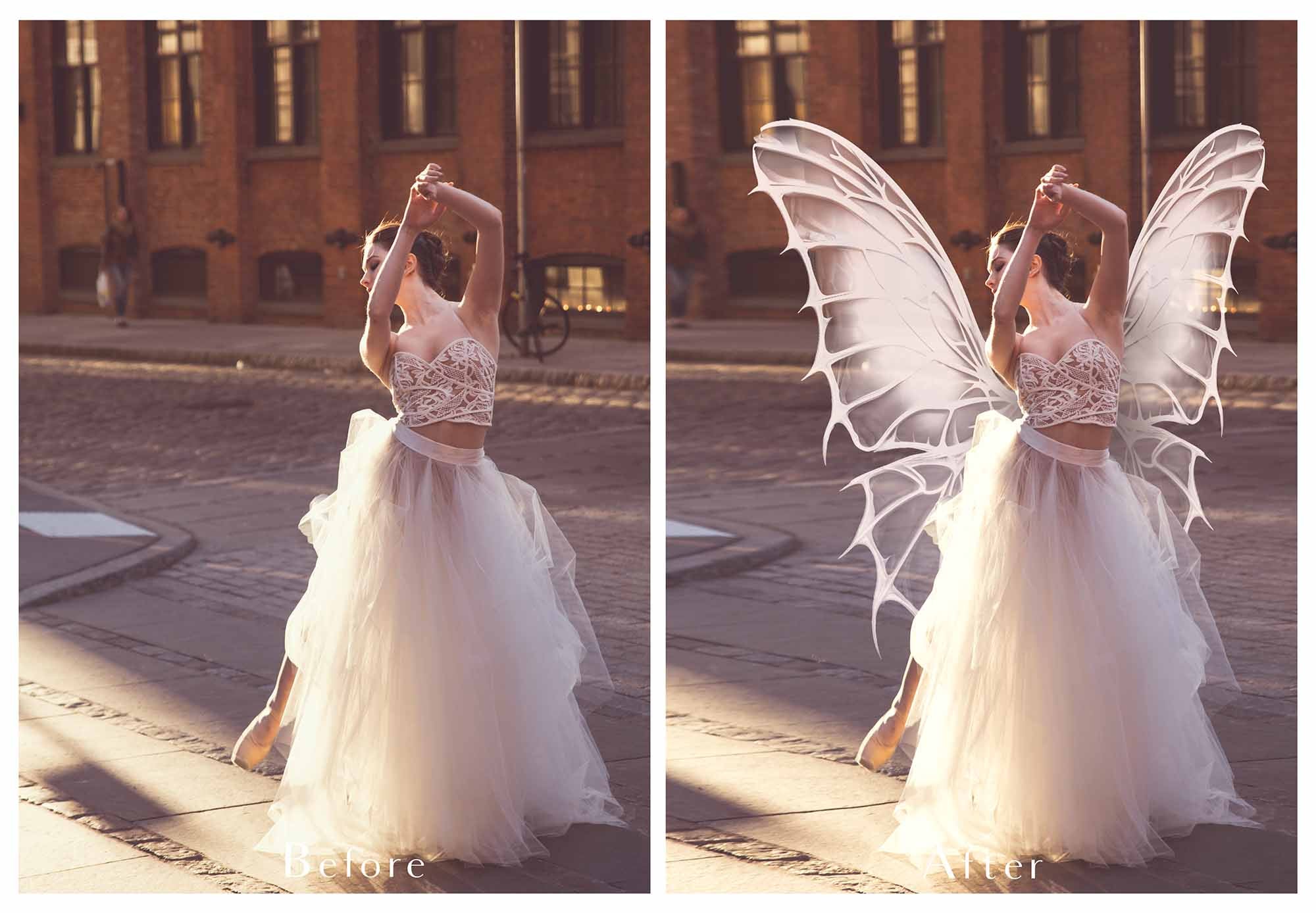 Fairy Wing Overlays For Photographers, Photoshop, Digital art and Creatives. Transparent, high resolution, faery wings for photography! These are gorgeous PNG overlays for fantasy digital art and Child portraiture. White fairy wings. Photo Overlays.