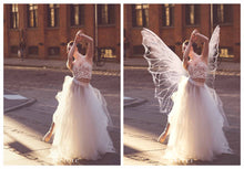 Load image into Gallery viewer, Fairy Wing Overlays For Photographers, Photoshop, Digital art and Creatives. Transparent, high resolution, faery wings for photography! These are gorgeous PNG overlays for fantasy digital art and Child portraiture. White fairy wings. Photo Overlays.
