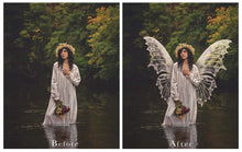 Load image into Gallery viewer, Fairy Wing Overlays For Photographers, Photoshop, Digital art and Creatives. Transparent, high resolution, faery wings for photography! These are gorgeous PNG overlays for fantasy digital art and Child portraiture. White fairy wings. Photo Overlays.
