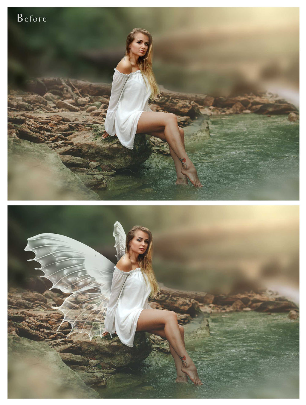 Fairy Wing Overlays For Photographers, Photoshop, Digital art and Creatives. Transparent, high resolution, faery wings for photography! These are gorgeous PNG overlays for fantasy digital art and Child portraiture. White fairy wings. Photo Overlays.