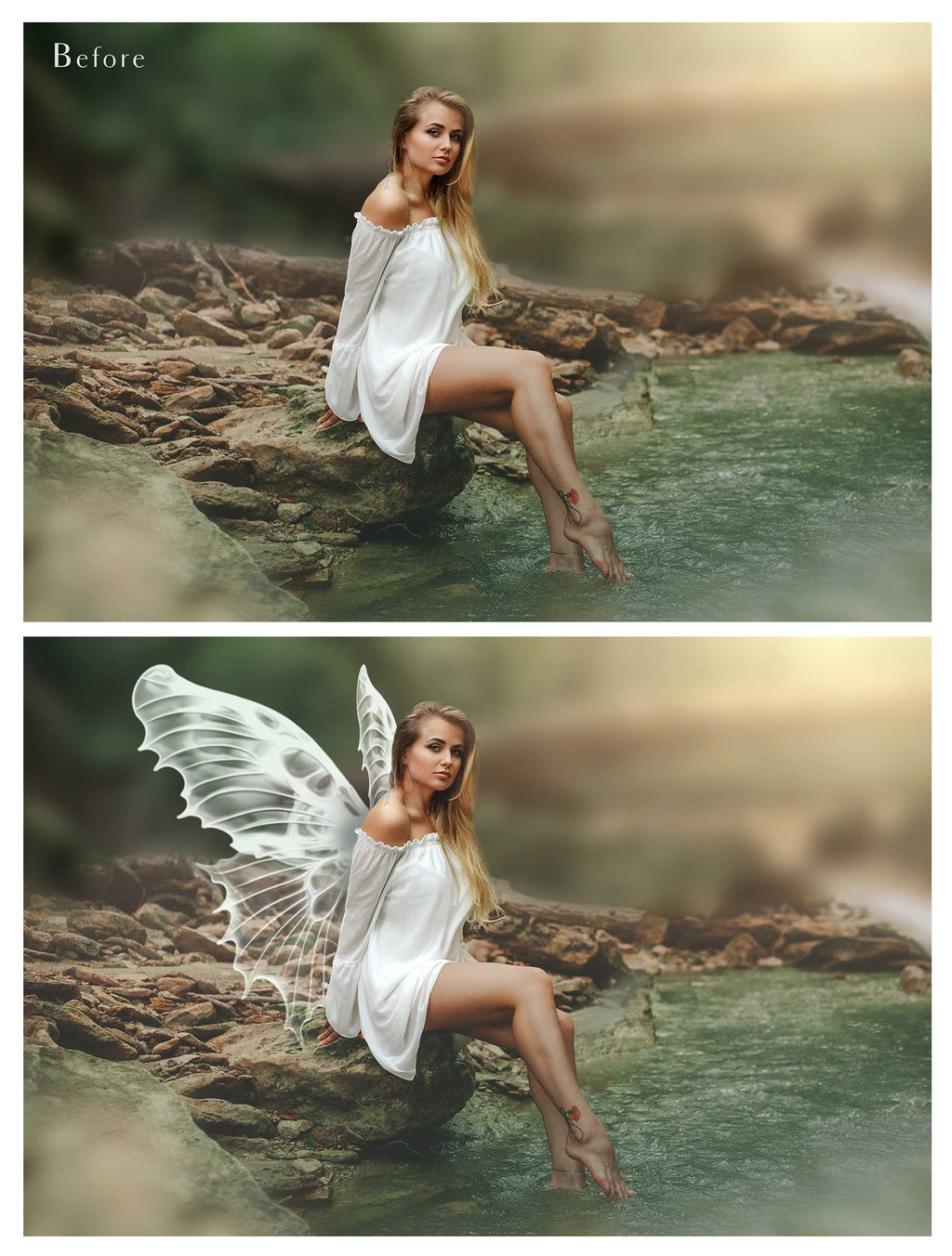 Fairy Wing Overlays For Photographers, Photoshop, Digital art and Creatives. Transparent, high resolution, faery wings for photography! These are gorgeous PNG overlays for fantasy digital art and Child portraiture. White fairy wings. Photo Overlays.