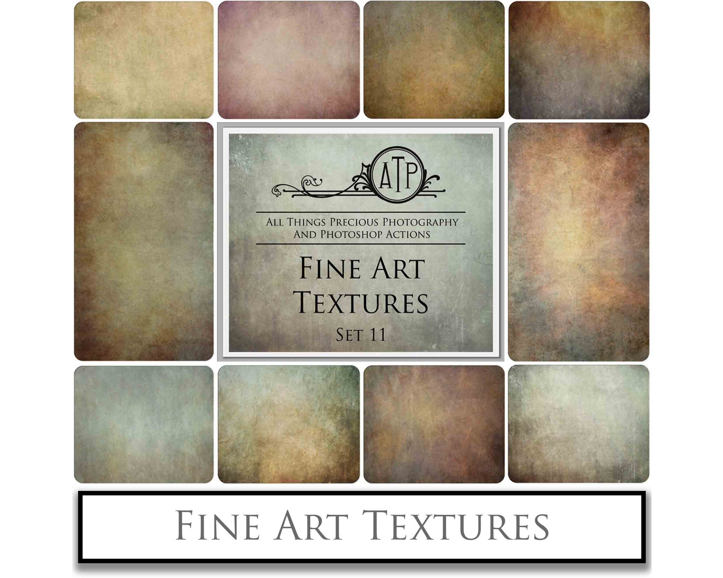 Fine art textures for photographers, digital editing. Photo Overlays. Antique, Vintage, Grunge, Light, Bundle. Textured printable Canvas, Colour, black and white, Bundle. High resolution, 300dpi Graphic Assets for photography, scrapbooking and design. By ATP Textures