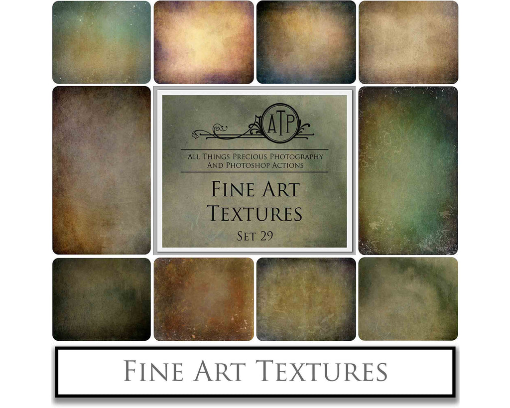 Fine art textures for photographers, digital editing. Photo Overlays. Antique, Vintage, Grunge, Light, Bundle. Textured printable Canvas, Colour, black and white, Bundle. High resolution, 300dpi Graphic Assets for photography, scrapbooking and design. By ATP Textures