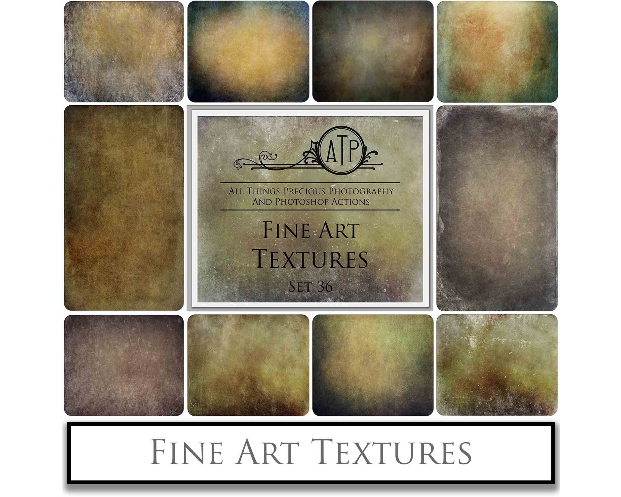 Fine art textures for photographers, digital editing. Photo Overlays. Antique, Vintage, Grunge, Light, Bundle. Textured printable Canvas, Colour, black and white, Bundle. High resolution, 300dpi Graphic Assets for photography, scrapbooking and design. By ATP Textures