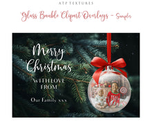 Load image into Gallery viewer, Png GLASS BAUBLE Digital Overlays - Set 1
