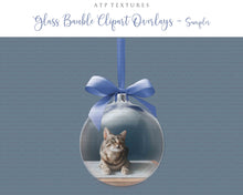 Load image into Gallery viewer, Png GLASS BAUBLE Digital Overlays - Set 1

