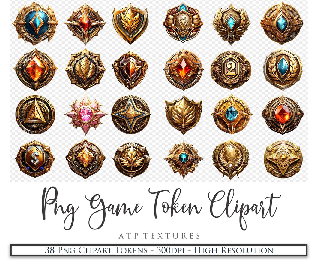 GAME TOKENS - Clipart
