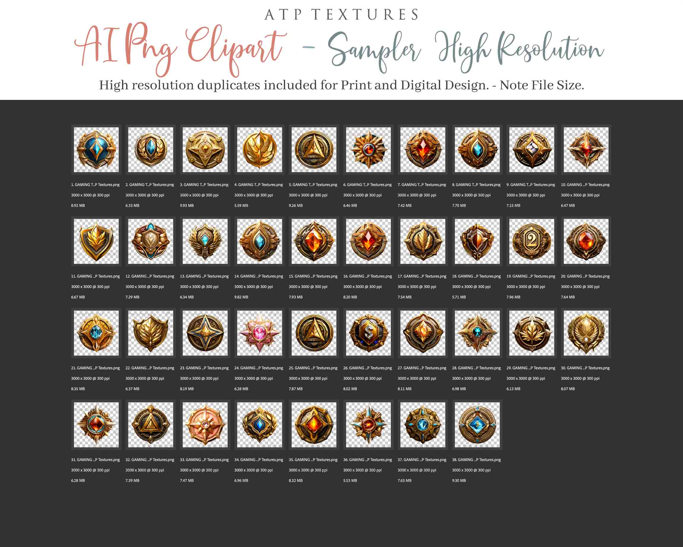 GAME TOKENS - Clipart