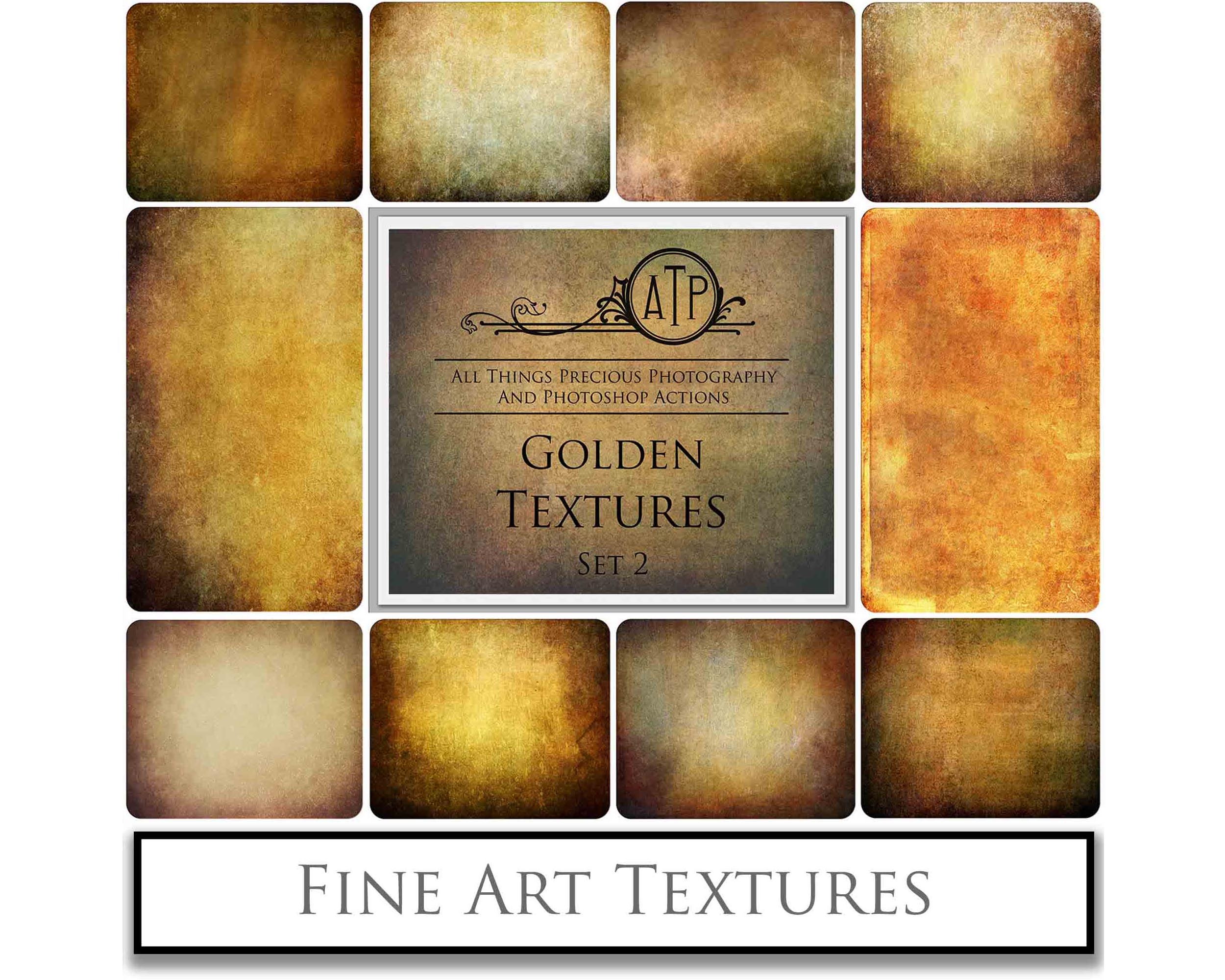 Warm fine art textures. Rich, Golden colour tints. Texture for photographers and digital editing. Photo Overlays. Antique, Vintage, Grunge, Light, Dark Bundle. Textured printable Canvas, Colour, Monochrome, Bundle. High resolution, 300dpi Graphic Assets for photography, digital scrapbooking and design. By ATP Textures