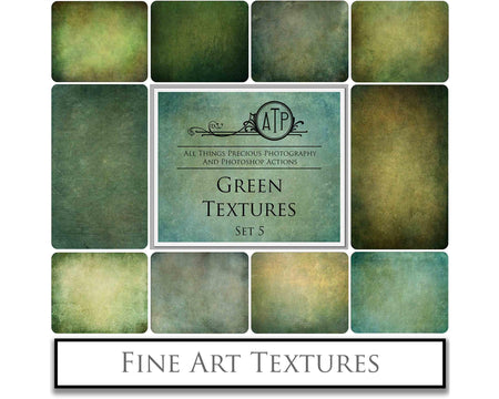 Vibrant Green textures. Fine art textures. Rich, Nature colour tints. Texture for photographers and digital editing. Photo Overlays. Antique, Vintage, Grunge, Light, Dark Bundle. Textured printable Canvas, Colour, Monochrome, Bundle. High resolution, 300dpi Graphic Assets for photography, digital scrapbooking and design. By ATP Textures