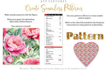Load image into Gallery viewer, PEONY WATERCOLOUR Digital Papers Set 2
