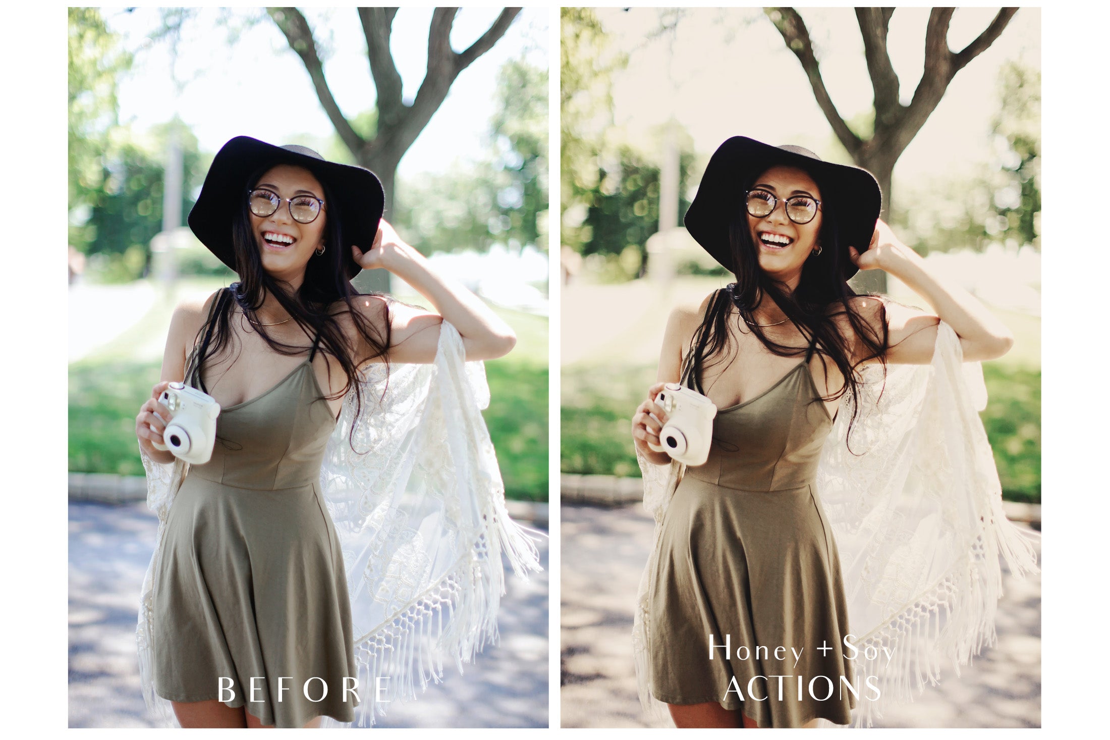 Photoshop Actions for professional photographers, Photo Edits and intagram influencers. Warm, Rich, Honey, Light Tint. Matte Overlay.  By ATP Textures 