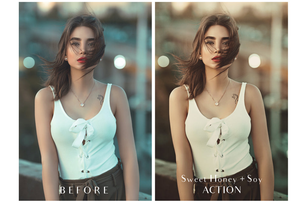 Photoshop Actions for professional photographers, Photo Edits and intagram influencers. Warm, Rich, Honey, Light Tint. Matte Overlay.  By ATP Textures 