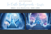 Load image into Gallery viewer, AI Digital - 36 ICE CASTLE BACKGROUNDS - Set 1
