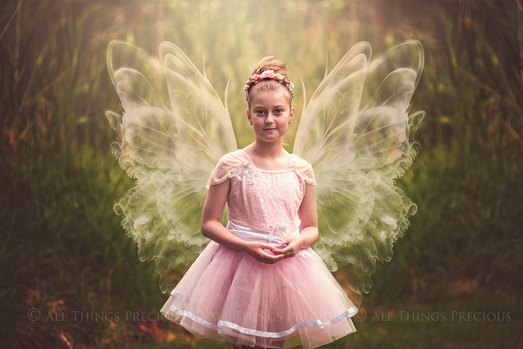 Fairy Wing Overlays For Photographers, Photoshop, Digital art and Creatives. Transparent, high resolution, faery wings for photography! These are gorgeous PNG overlays for fantasy digital art and Child portraiture. These are white fairy wings. This is a DIGITAL product.