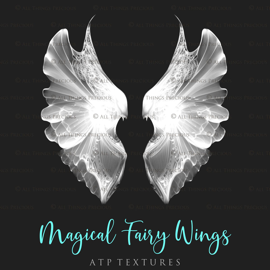 Fairy Wing Overlays For Photographers, Photoshop, Digital art and Creatives. Transparent, high resolution, faery wings for photography! These are gorgeous PNG overlays for fantasy digital art and Child portraiture. These are white fairy wings. This is a DIGITAL product.