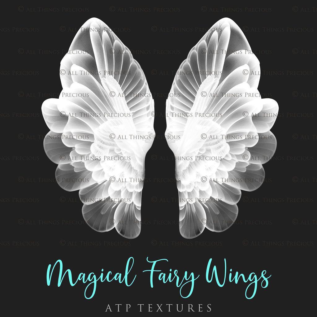 Fairy Wing Overlays For Photographers, Photoshop, Digital art and Creatives. Transparent, high resolution, faery wings for photography! These are gorgeous PNG overlays for fantasy digital art and Child portraiture. These are white fairy wings. This is a DIGITAL product.