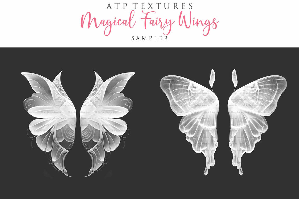 Fairy Wing Overlays For Photographers, Photoshop, Digital art and Creatives. Transparent, high resolution, faery wings for photography! These are gorgeous PNG overlays for fantasy digital art and Child portraiture. These are white fairy wings. This is a DIGITAL product.