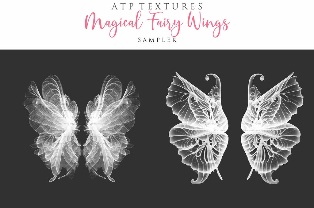 Fairy Wing Overlays For Photographers, Photoshop, Digital art and Creatives. Transparent, high resolution, faery wings for photography! These are gorgeous PNG overlays for fantasy digital art and Child portraiture. These are white fairy wings. This is a DIGITAL product.