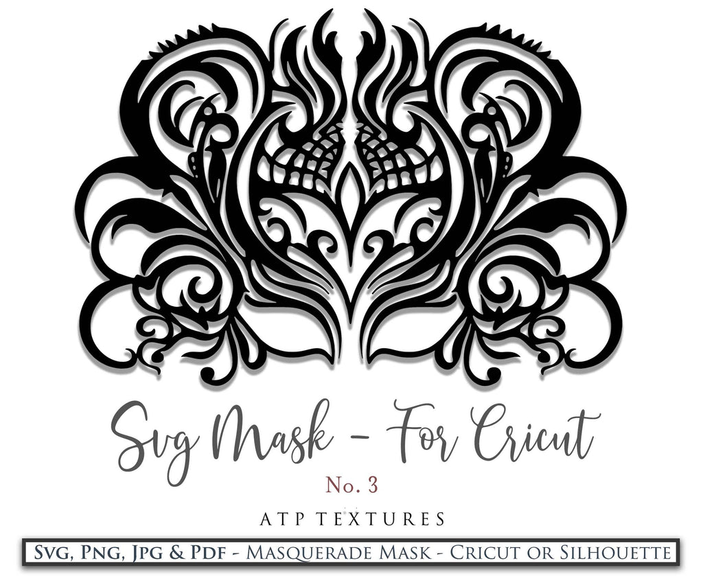 SVG Masquerade Mask Clipart For Cricut , Silhouette or any other cutting machine that accepts the files provided in this set. Clipart for your next art project or even for print! SVG, PNG, PDF, JPG. This clipart is In high resolution. 