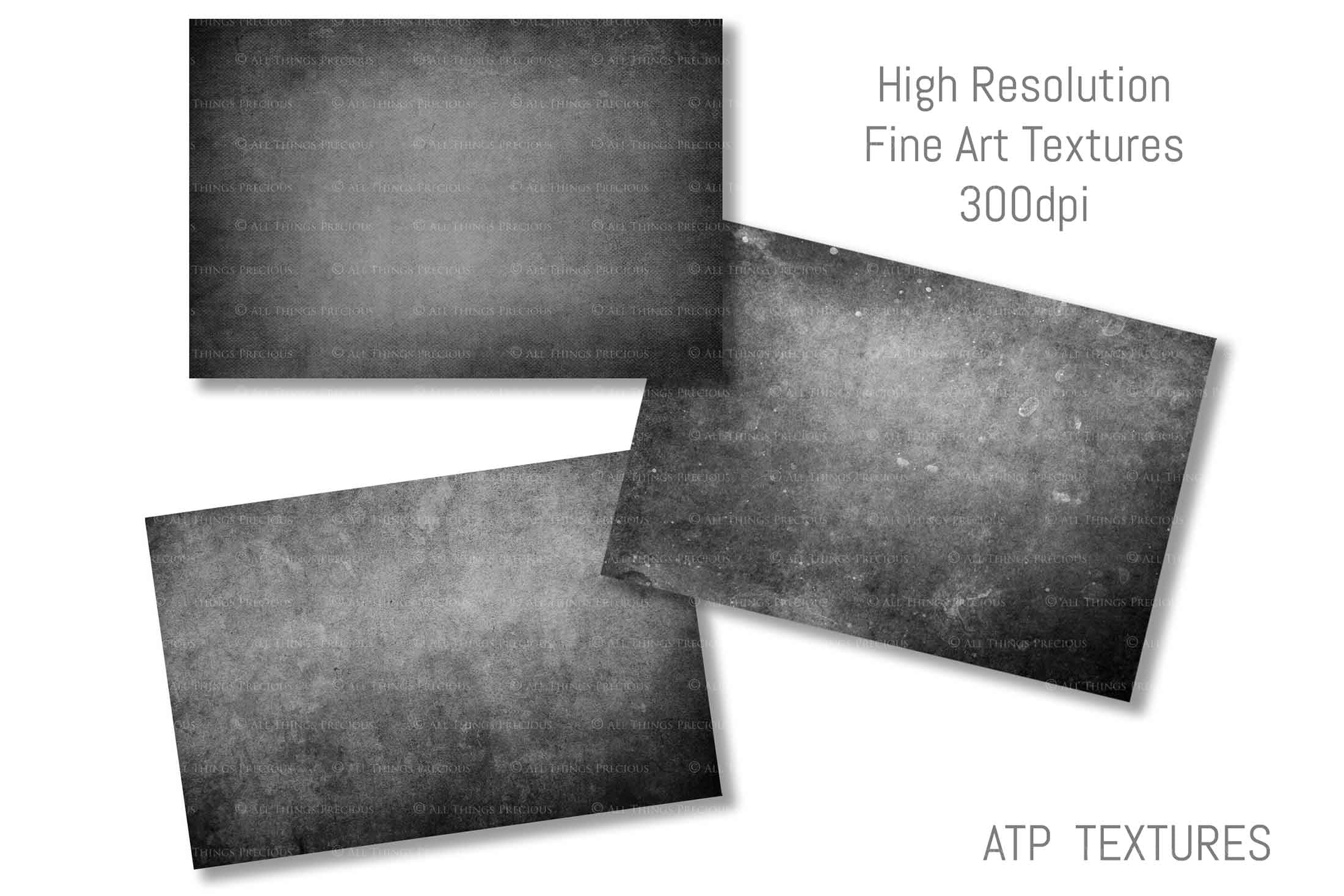 10 Fine Art TEXTURES - MONOCHROME Set 12