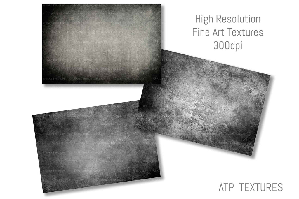 10 Fine Art TEXTURES - MONOCHROME Set 13