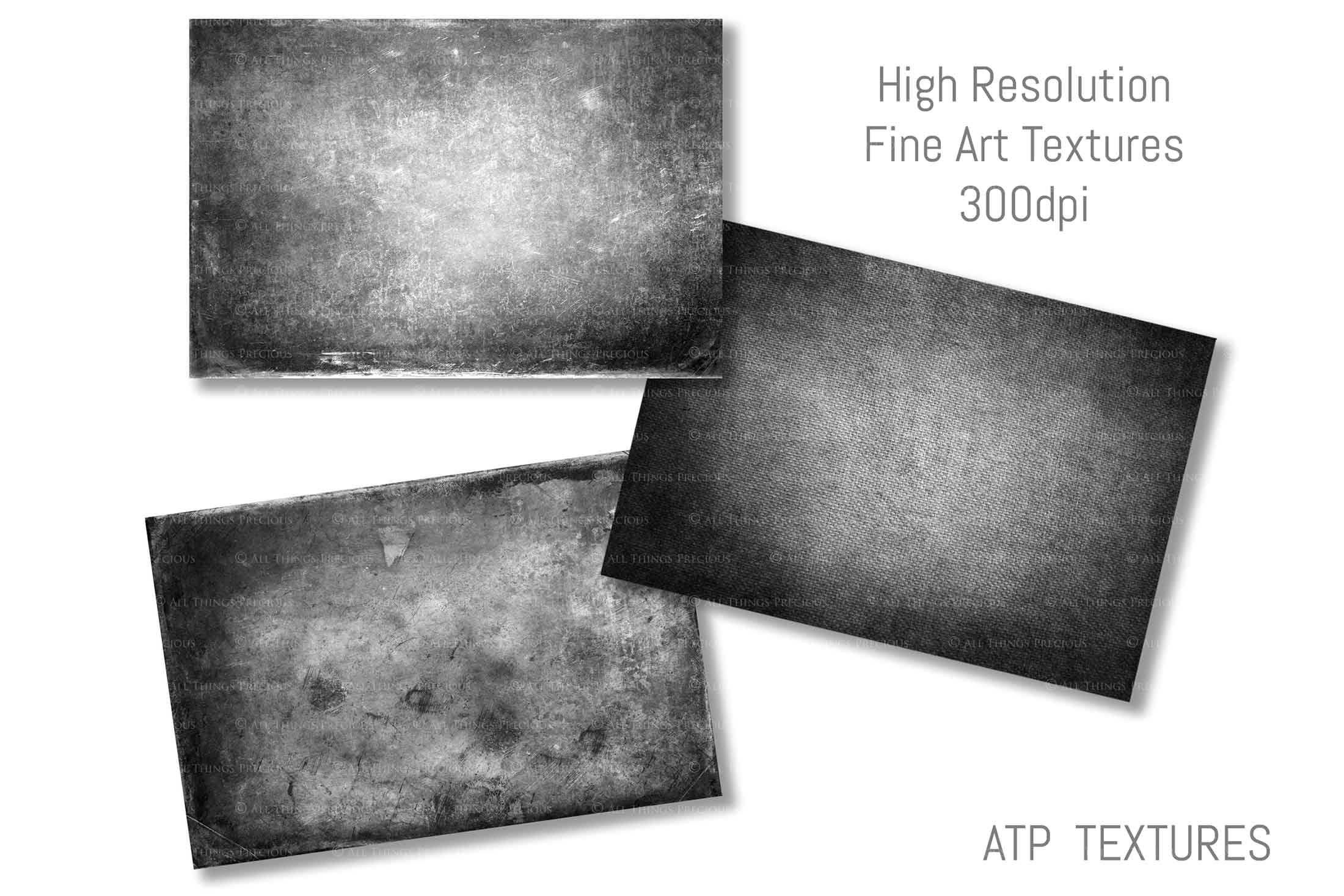10 FINE ART TEXTURES - MONOCHROME Set 16