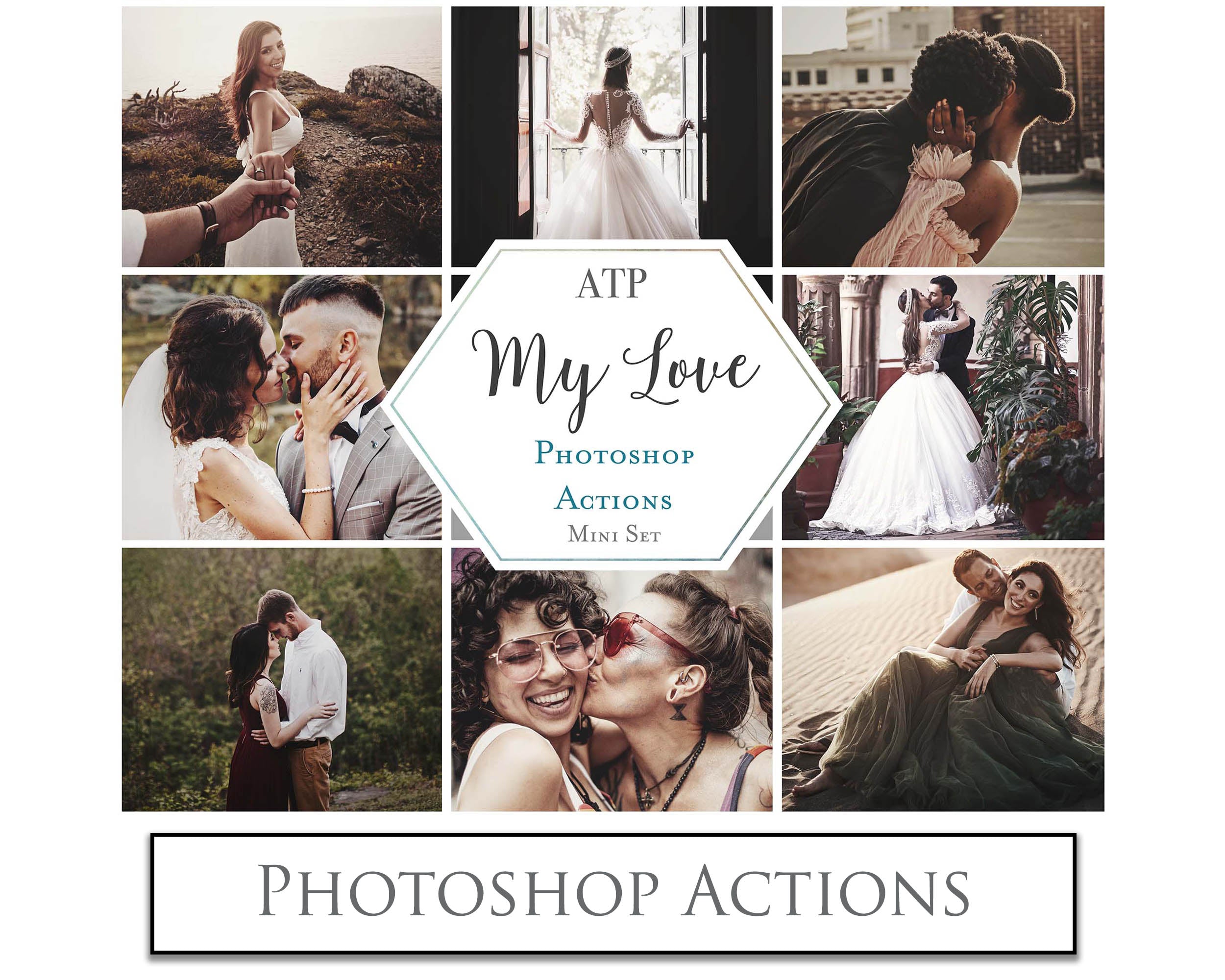 Photoshop Actions for Photography Edits. PS atn files are compatible with all versions of PS CS6. Photoshop Actions for professional photographers, photo edits and Instagram influencers. Warm, Rich, Light, Matte. For Wedding, Newborn, Studio Photography. By ATP Textures