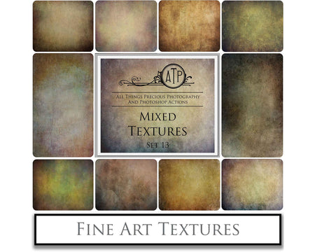 Mixed bundle textures. Fine art texture for photographers, digital editing. Photo Overlays. Antique, Vintage, Grunge, Light, Dark Bundle. Textured printable Canvas, Colour, Monochrome, Bundle. High resolution, 300dpi Graphic Assets for photography, digital scrapbooking and design. By ATP Textures