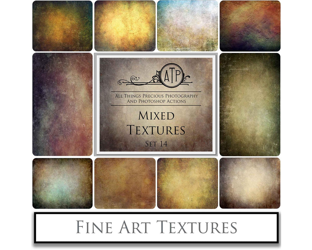 Mixed bundle textures. Fine art texture for photographers, digital editing. Photo Overlays. Antique, Vintage, Grunge, Light, Dark Bundle. Textured printable Canvas, Colour, Monochrome, Bundle. High resolution, 300dpi Graphic Assets for photography, digital scrapbooking and design. By ATP Textures