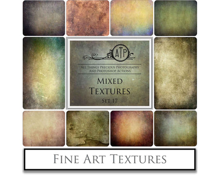 Mixed bundle textures. Fine art texture for photographers, digital editing. Photo Overlays. Antique, Vintage, Grunge, Light, Dark Bundle. Textured printable Canvas, Colour, Monochrome, Bundle. High resolution, 300dpi Graphic Assets for photography, digital scrapbooking and design. By ATP Textures