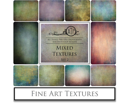 Mixed bundle textures. Fine art texture for photographers, digital editing. Photo Overlays. Antique, Vintage, Grunge, Light, Dark Bundle. Textured printable Canvas, Colour, Monochrome, Bundle. High resolution, 300dpi Graphic Assets for photography, digital scrapbooking and design. By ATP Textures