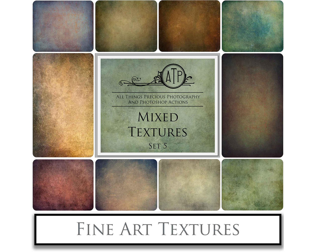 Mixed bundle textures. Fine art texture for photographers, digital editing. Photo Overlays. Antique, Vintage, Grunge, Light, Dark Bundle. Textured printable Canvas, Colour, Monochrome, Bundle. High resolution, 300dpi Graphic Assets for photography, digital scrapbooking and design. By ATP Textures