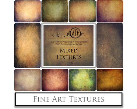 Mixed bundle textures. Fine art texture for photographers, digital editing. Photo Overlays. Antique, Vintage, Grunge, Light, Dark Bundle. Textured printable Canvas, Colour, Monochrome, Bundle. High resolution, 300dpi Graphic Assets for photography, digital scrapbooking and design. By ATP Textures