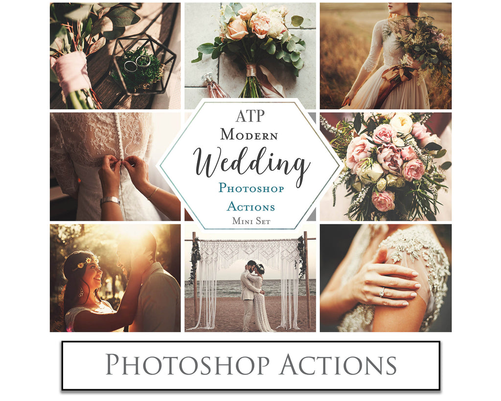 Photoshop Actions for Photography Edits. PS atn files are compatible with all versions of PS CS6. Photoshop Actions for professional photographers, photo edits and Instagram influencers. Warm, Rich, Light, Matte. For Wedding, Newborn, Studio Photography. By ATP Textures