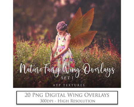 Digital Fairy Wings Overlays clipart. Png transparent see through files for photoshop. Butterfly Angel, Color, Print Photography editing. High resolution, 300dpi. Printable, Photography Graphic design assets, add on stock resources. Magical Scrapbooking design. Faery Photographer edit. Colorful Big Bundle. ATP Textures