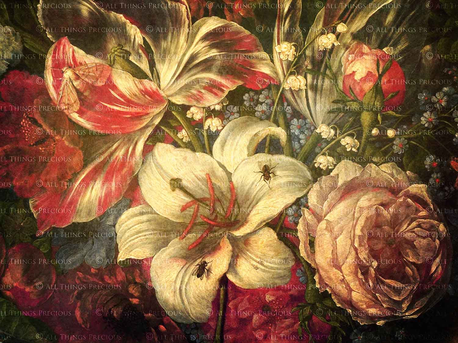 Old Masters floral Backgrounds. Digital Backdrop Fine art texture for photographers. Photo Overlays. Antique, Old World, Grunge, Abstract wall decor bundle. Textured Background. Printable backdrop, Colour Flower Print Bundle. High resolution, 300dpi Graphic Assets for photography, scrapbooking, design. By ATP Textures