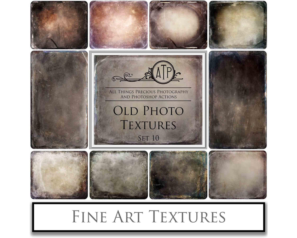 Old Photo Textures Frame. Tintype  Digital Backdrop. Fine art texture for photographers. Photo Overlays. Antique, Old World, Grunge, Abstract wall decor bundle. Textured Background. Printable backdrop, Print Bundle. High resolution, 300dpi Graphic Assets for photography, scrapbooking, design. By ATP Textures