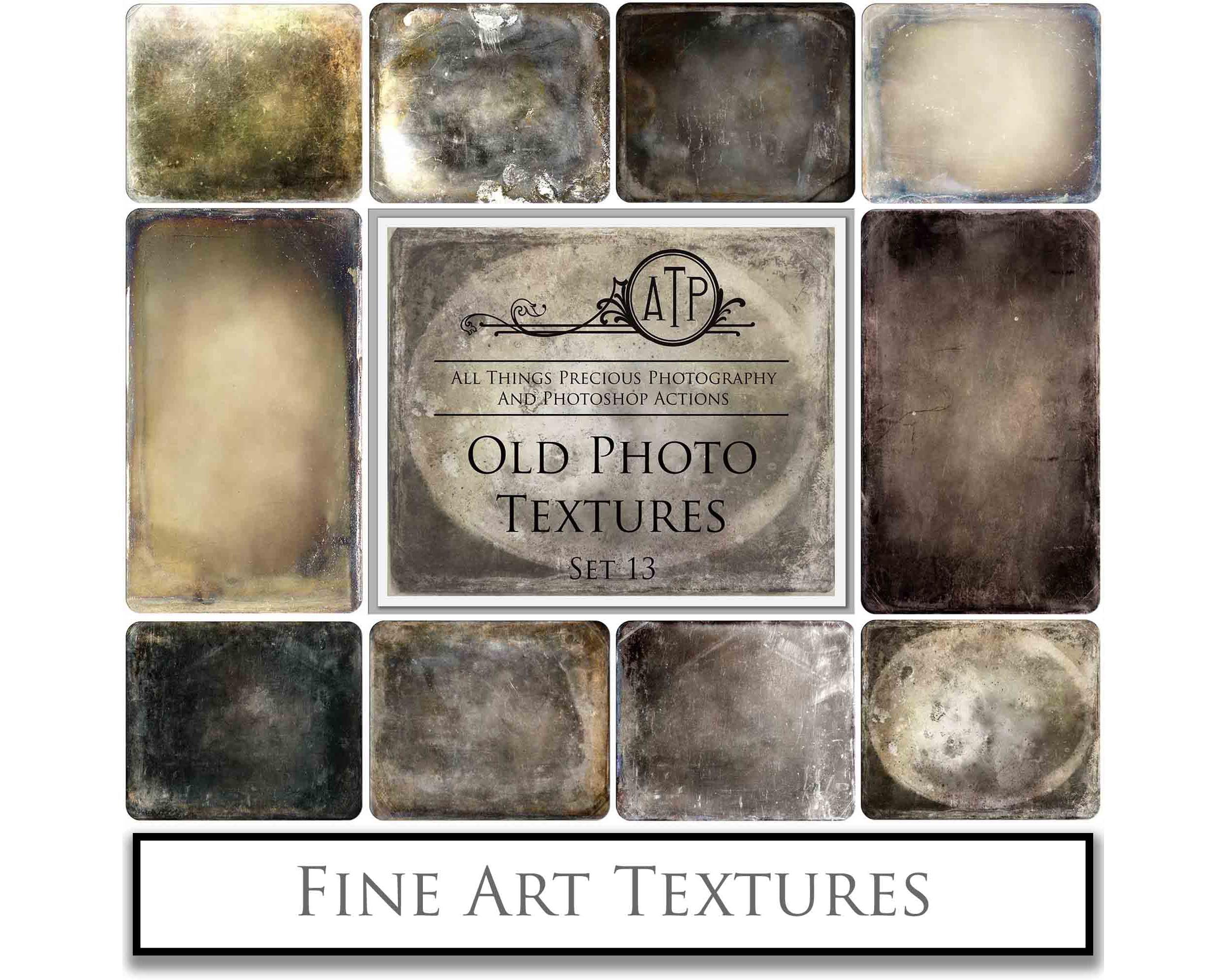Old Photo Textures Frame. Tintype  Digital Backdrop. Fine art texture for photographers. Photo Overlays. Antique, Old World, Grunge, Abstract wall decor bundle. Textured Background. Printable backdrop, Print Bundle. High resolution, 300dpi Graphic Assets for photography, scrapbooking, design. By ATP Textures