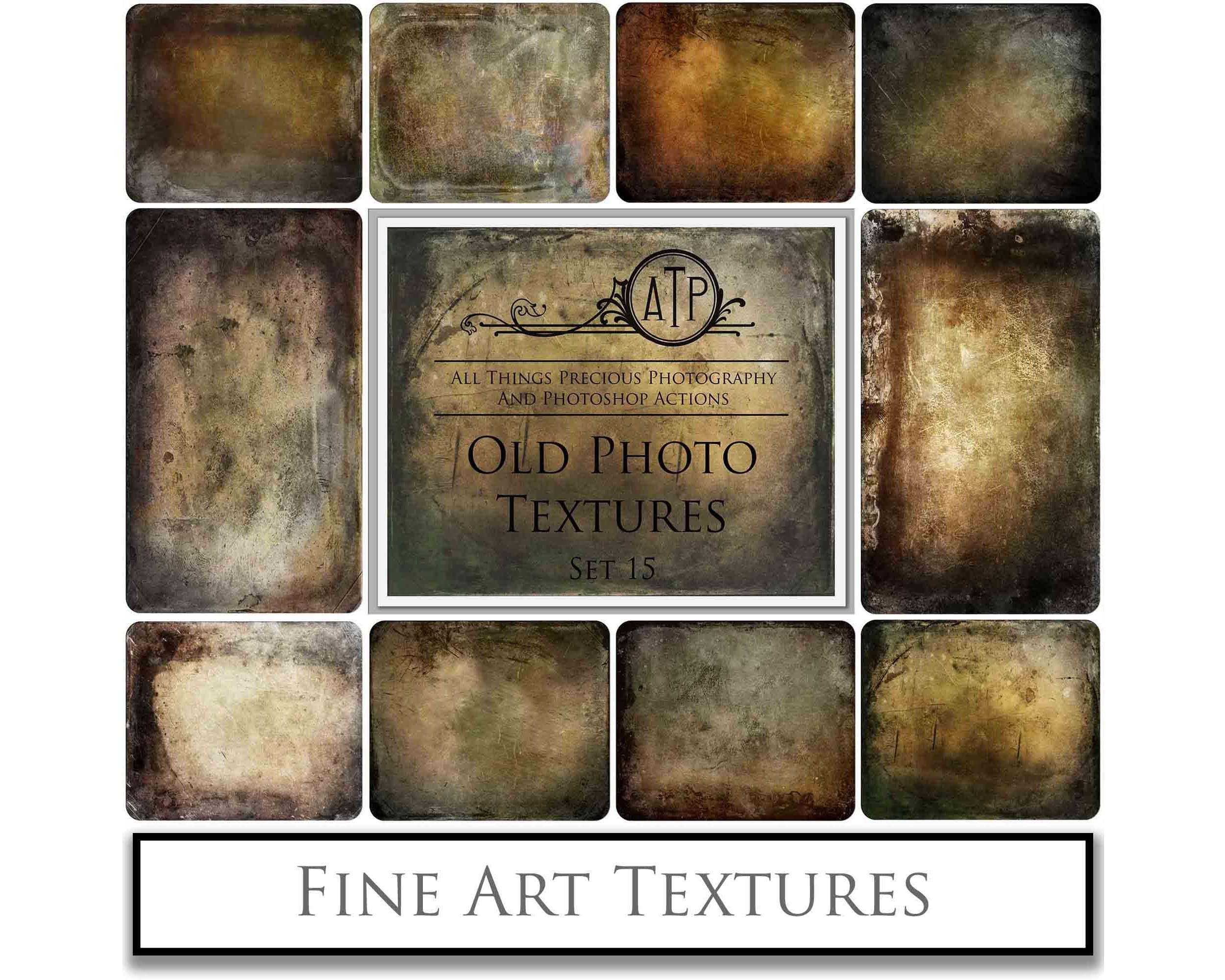 Old Photo Textures Frame. Tintype  Digital Backdrop. Fine art texture for photographers. Photo Overlays. Antique, Old World, Grunge, Abstract wall decor bundle. Textured Background. Printable backdrop, Print Bundle. High resolution, 300dpi Graphic Assets for photography, scrapbooking, design. By ATP Textures