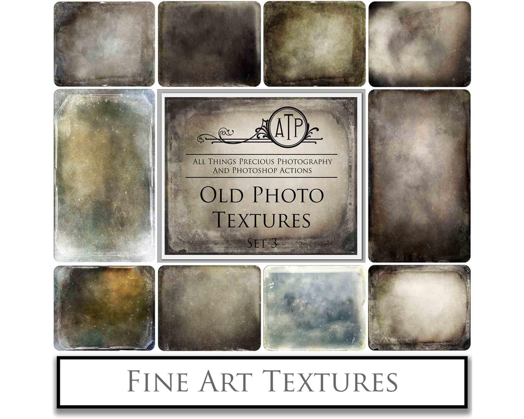 Old Photo Textures Frame. Tintype  Digital Backdrop. Fine art texture for photographers. Photo Overlays. Antique, Old World, Grunge, Abstract wall decor bundle. Textured Background. Printable backdrop, Print Bundle. High resolution, 300dpi Graphic Assets for photography, scrapbooking, design. By ATP Textures