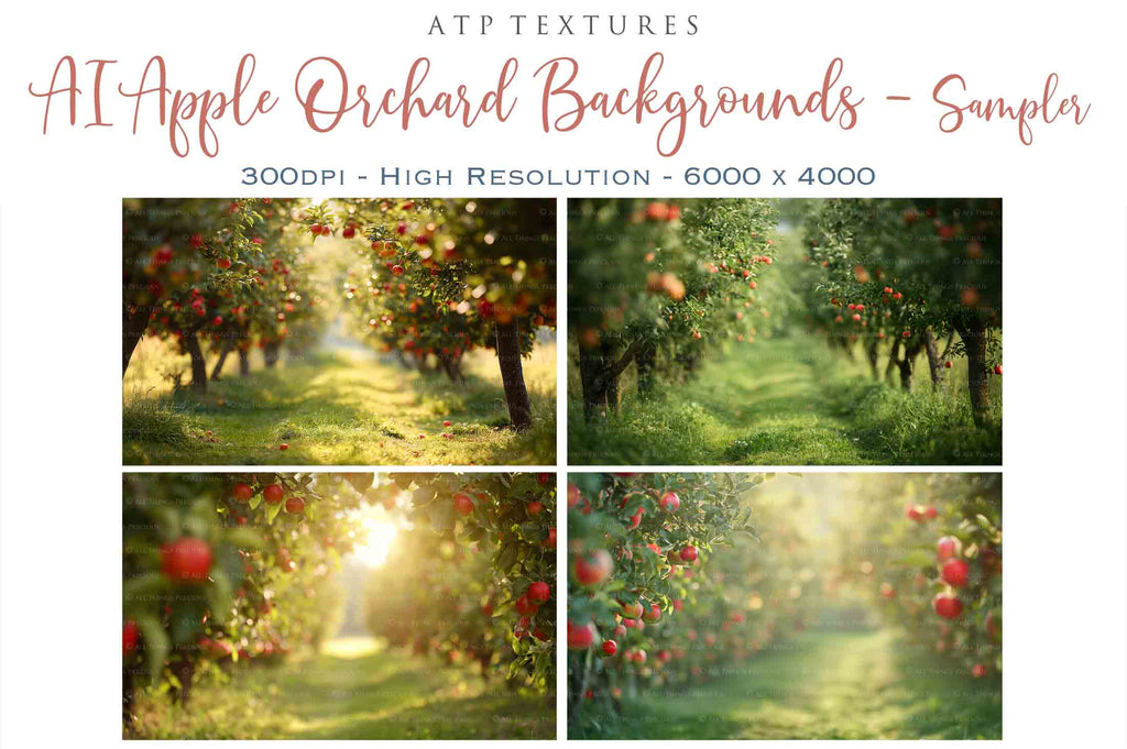 Apple Orchard Digital Background for Photographers. Fine Art Photo Backdrop. Add to your images for a dramatic sky effect. Each Digital file is 300dpi. These are in Jpeg format and high resolution. Find more at ATP Textures store.