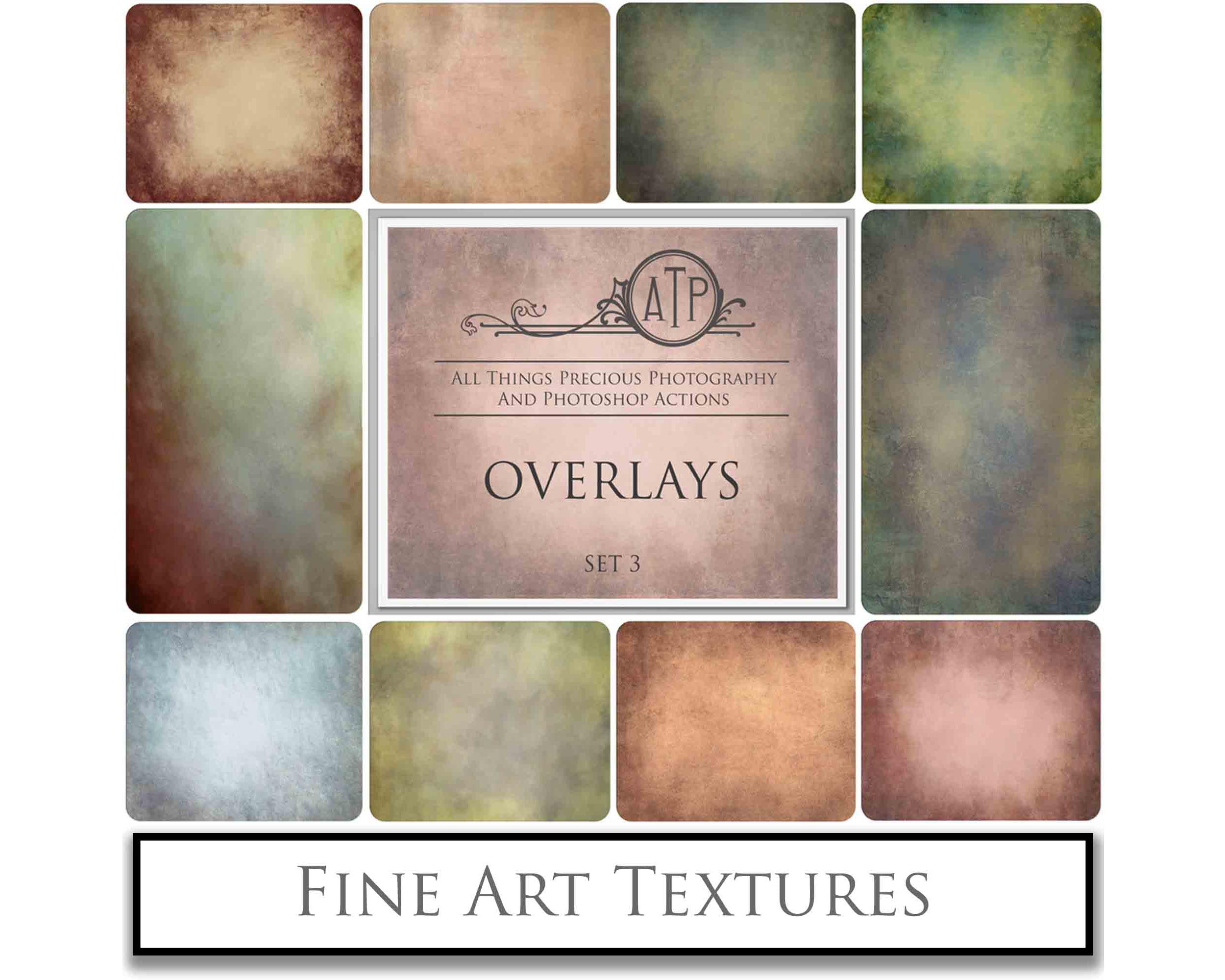 Overlay textures. Fine art texture for photographers, digital editing. Photo Overlays. Antique, Vintage, Grunge, Light, Dark Bundle. Textured printable Canvas, Colour, black and white, Bundle. High resolution, 300dpi Graphic Assets for photography, digital scrapbooking and design. By ATP Textures