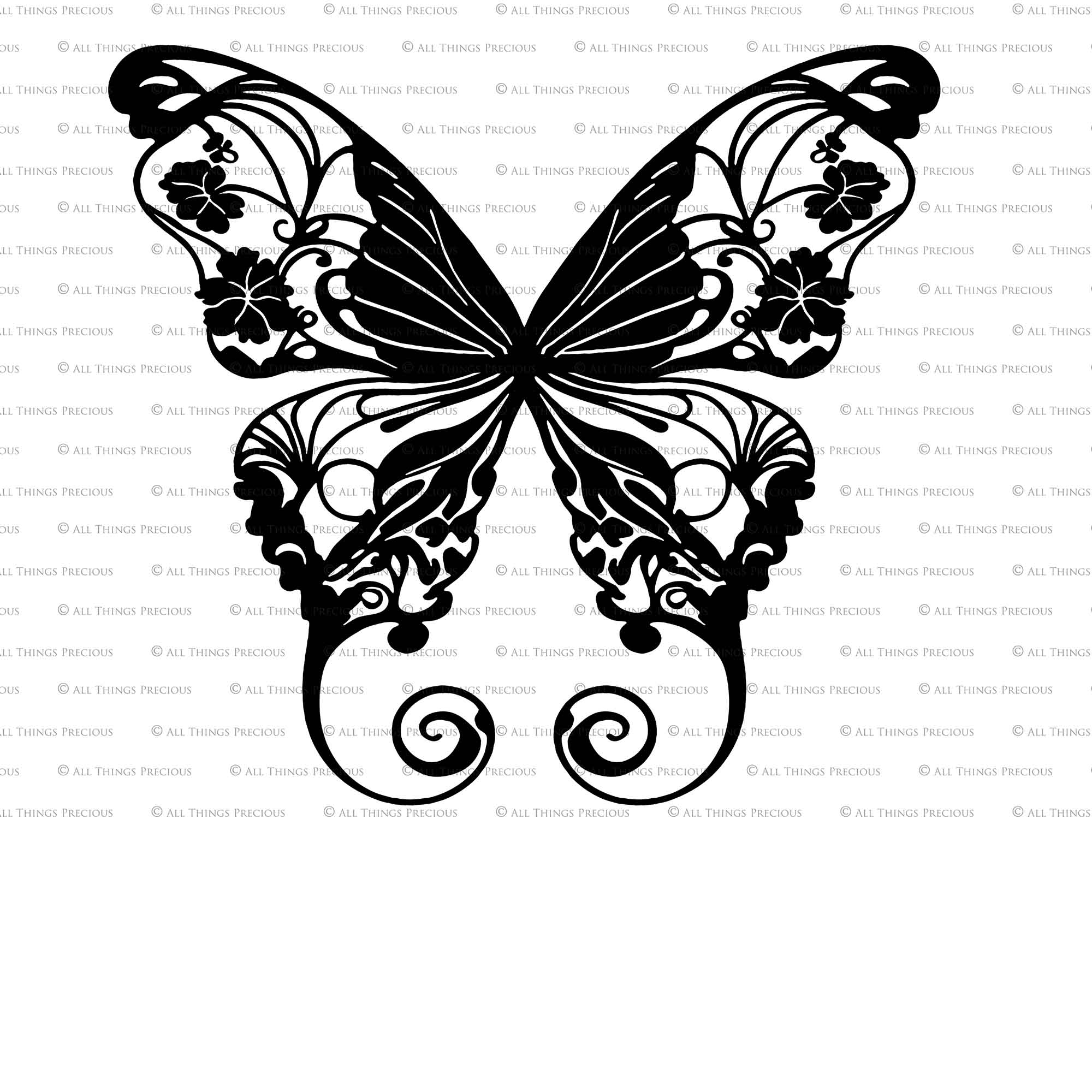 SVG & PNG Fairy Wing files for Cricut or Silhouette Cameo Cutting Machine. To create wearable fairy wings, in adult or children sizes. Graphic design for Halloween Costumes, Fantasy or Cosplay or photography. Print for weddings, engagements, baby shower invitations. DIY Printable. Fairycore, Cottagecore.
