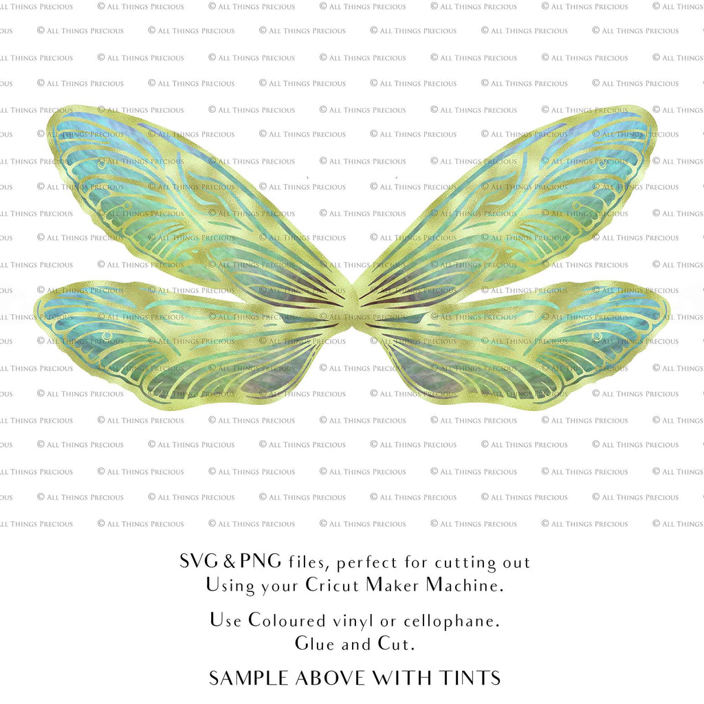 SVG & PNG Fairy Wing files for Cricut or Silhouette Cameo Cutting Machine. To create wearable fairy wings, in adult or children sizes. Simply load the design into design space for Cricut, re size and you are set to go!  These are Individual Wing Pieces, for you to cut and assemble. This is a DIGITAL product. 