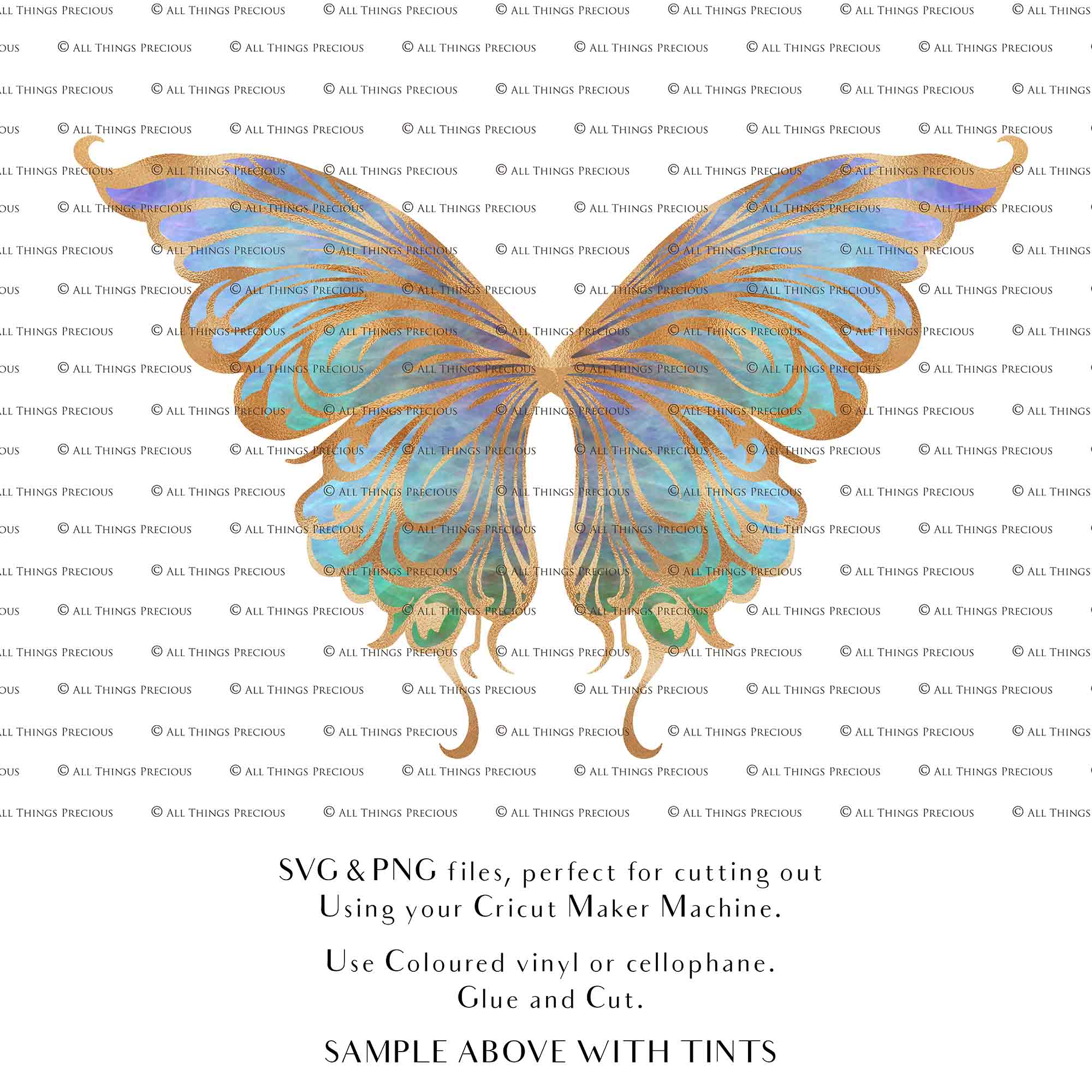 SVG & PNG Fairy Wing files for Cricut or Silhouette Cameo Cutting Machine. To create wearable fairy wings, in adult or children sizes.  Use this clipart design for Halloween Costumes, Fantasy or Cosplay or photography. Or use as ephemera in weddings, engagements or baby shower invitations. These are Individual wing parts, for you to cut and assemble. This is a digital product. 