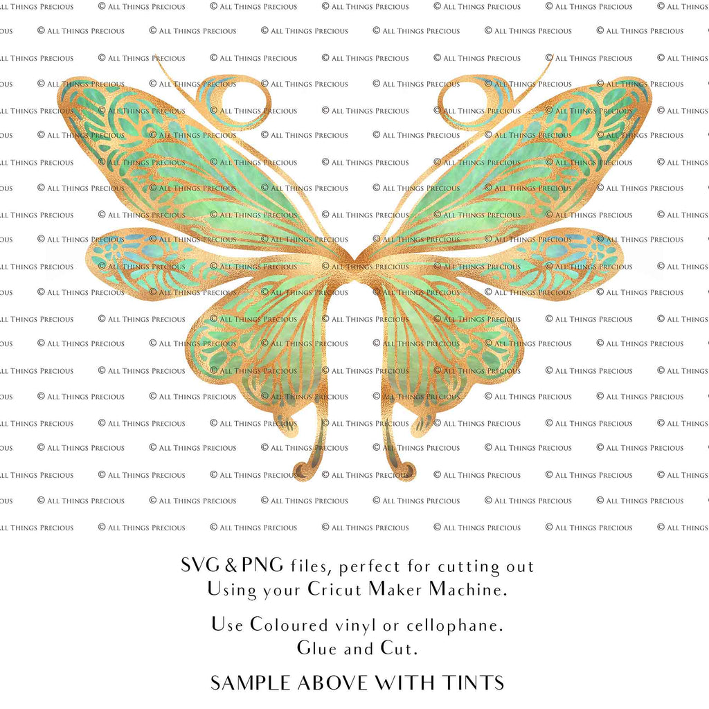 SVG & PNG Fairy Wing files for Cricut or Silhouette Cameo Cutting Machine. To create wearable fairy wings, in adult or children sizes.  Use this clipart design for Halloween Costumes, Fantasy or Cosplay or photography. Or use as ephemera in weddings, engagements or baby shower invitations. These are Individual wing parts, for you to cut and assemble. This is a digital product. 