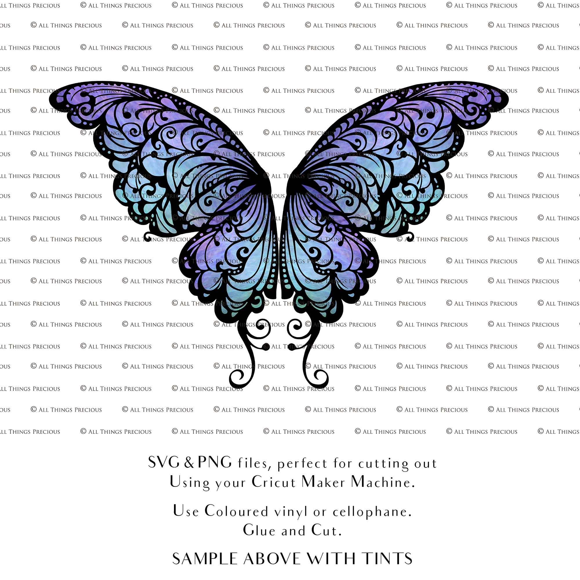 SVG, PNG Clipart, Fairy Wings, for Cricut and Silhouette Machine. Cut out and make your own real fairy wings. For Costumes, Halloween, Cosplay Wings, Adult Wings, Child size wings. Use them for Wedding invitations, sublimation print  or decorations.